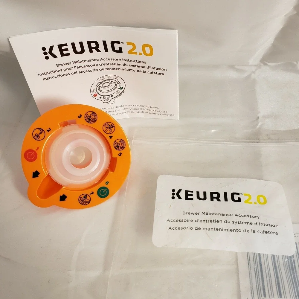 Keurig 2.0 Brewer Top Needle Cleaning Maintenance Accessory NEW